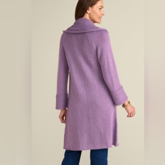 Soft Surroundings Wool Telluride Topper Duster Cardigan Size Large Petite - Picture 3 of 11
